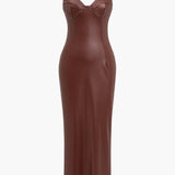 Soléyra | Robe Maxi Dos Nu Scintillante