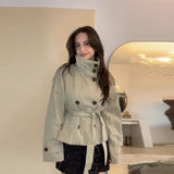 Amélie | Trench-Coat Femme Cintré à Col Élégant