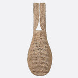 Capucine | Grand sac en paille crocheté à double poignée