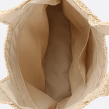 Capucine | Grand sac en paille crocheté à double poignée