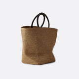 Margaux | Grand sac en paille tressée à poignées rondes