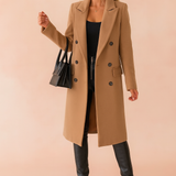 Camille | Manteau long pour femme à double boutonnage