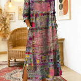 Bernadette | Robe ethnique en patchwork légère et respirante