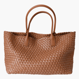 Maëlle | Sac en Cuir Véritable à Poignées Tressées