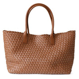 Maëlle | Sac en Cuir Véritable à Poignées Tressées