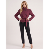 Camélia | Trench-coat cropped pour femme avec ceinture