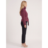Camélia | Trench-coat cropped pour femme avec ceinture