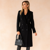 Camille | Manteau long pour femme à double boutonnage