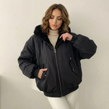 Madeleine | Veste bomber teddy double face