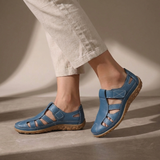 Adèle | Sandales à Velcro avec Découpes