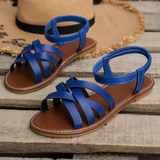 Eugénie | Sandales à Bandes Croisées et Bride Élastique