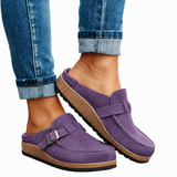 Léonie | Mules à Boucle et Semelle en Liège