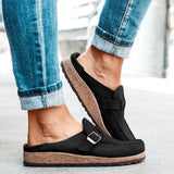Léonie | Mules à Boucle et Semelle en Liège