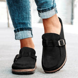 Léonie | Mules à Boucle et Semelle en Liège