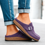 Léonie | Mules à Boucle et Semelle en Liège