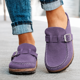 Léonie | Mules à Boucle et Semelle en Liège