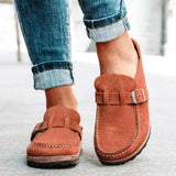 Léonie | Mules à Boucle et Semelle en Liège