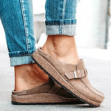 Léonie | Mules à Boucle et Semelle en Liège