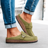 Léonie | Mules à Boucle et Semelle en Liège