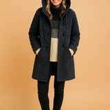 Céline | Veste d’hiver chaude pour femme avec capuche intégrée