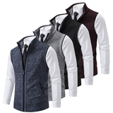 Thierry | Gilet sans manches en tricot à col montant