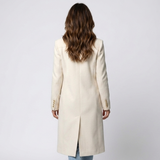 Juliette | Manteau long pour femme à double boutonnage et revers