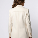 Juliette | Manteau long pour femme à double boutonnage et revers