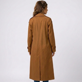 Émilie | Trench long femme à double boutonnage avec ceinture