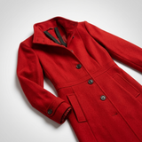 Mathilde | Manteau élégant à col montant et coupe longue