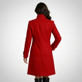 Mathilde | Manteau élégant à col montant et coupe longue