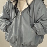 Madeleine | Veste bomber teddy double face