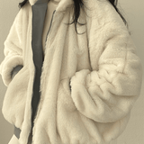 Madeleine | Veste bomber teddy double face