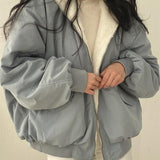 Madeleine | Veste bomber teddy double face
