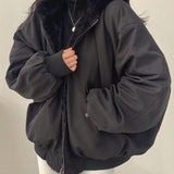 Madeleine | Veste bomber teddy double face