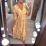 Velorine | Robe maxi à décolleté en V et imprimé ethnique