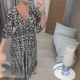 Velorine | Robe maxi à décolleté en V et imprimé ethnique
