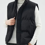Aurélien | Gilet matelassé pour homme avec col montant et protection contre les intempéries