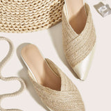 Lilou | Mules Espadrille Tendance avec Pointe