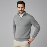 Céline | Pull à Col Zippé en Maille Fine et Coupe Ajustée