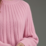 Geneviève | Pull en Tricot à Côtes Doux et Élégant