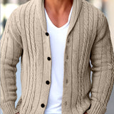 Gaspard | Cardigan Homme en Tricot Texturé à Boutons