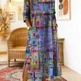 Bernadette | Robe ethnique en patchwork légère et respirante