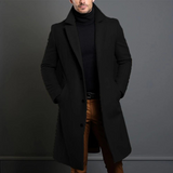 Julien | Manteau long slim-fit pour homme à col classique