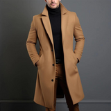 Julien | Manteau long slim-fit pour homme à col classique