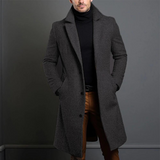 Julien | Manteau long slim-fit pour homme à col classique