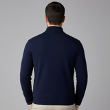Céline | Pull à Col Zippé en Maille Fine et Coupe Ajustée