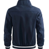 Théodore | Veste Décontractée Unie à Col Montant pour Mi-Saison