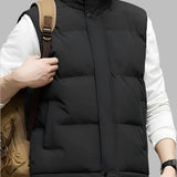 Aurélien | Gilet matelassé pour homme avec col montant et protection contre les intempéries