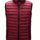 Cédric | Gilet sans manches matelassé à col montant pour homme