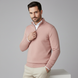 Céline | Pull à Col Zippé en Maille Fine et Coupe Ajustée
